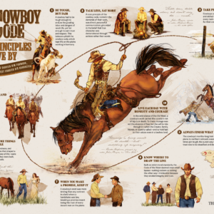 PRINT Cowboy Code infographic Fi