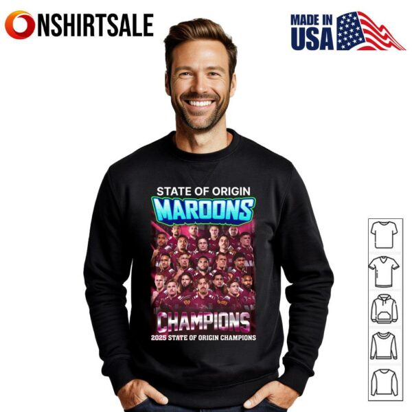 State of Origin Maroons Champions 2025 T-Shirt