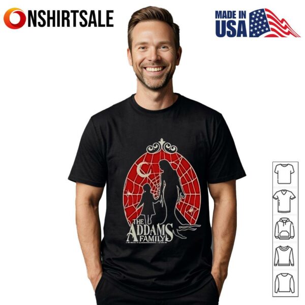 The Addams Family Morticia Wednesday Spider Silhouettes T-shirt