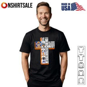 135 5 time National Champions Illinois I can do all things through Christ who strengthens me T-Shirt