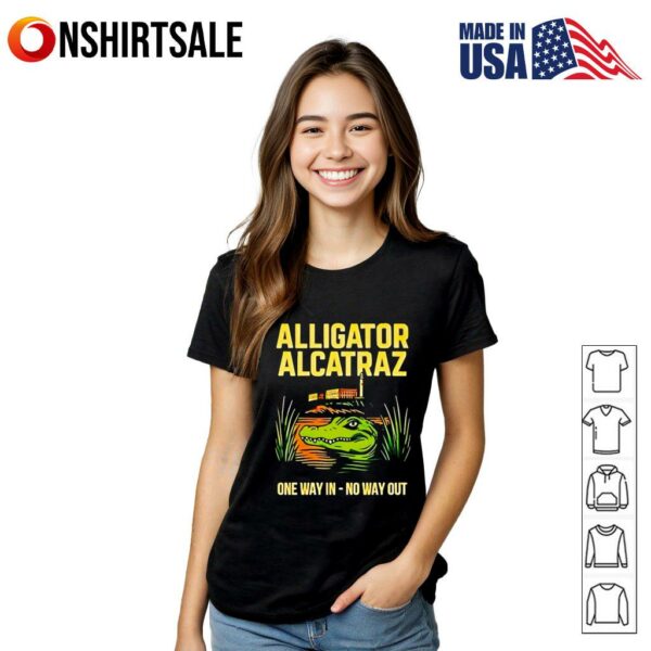 Alligator Alcatraz One Way In No Way Out T-Shirt