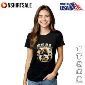 Animal graphic seal T Shirt 2