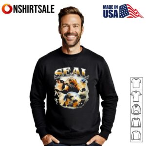 Animal graphic seal T Shirt 3