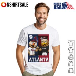 Atlanta Falcons and Atlanta Braves mascot play card T-Shirt