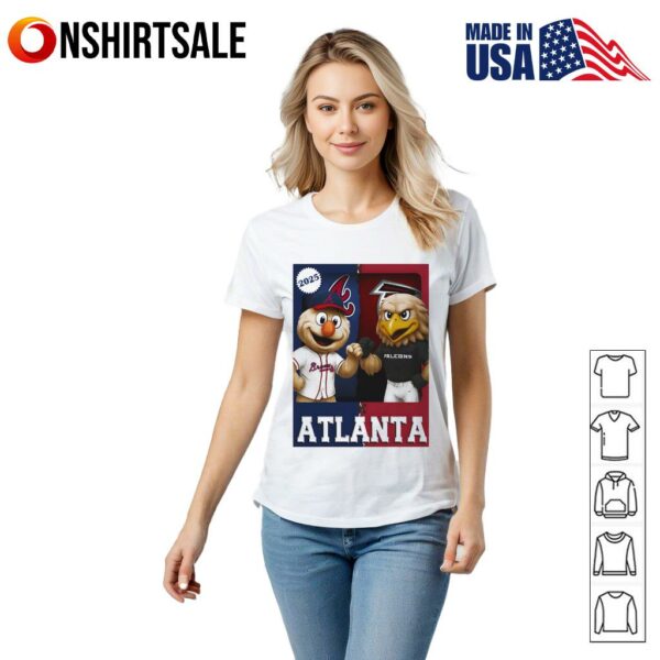 Atlanta Falcons and Atlanta Braves mascot play card T-Shirt