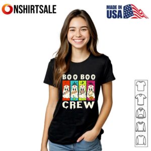 Boo Boo Crew Nurse Halloween Ghosts T Shirt 3