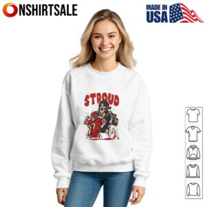 CJ Stroud Cartoon Style Houston Football T Shirt 2