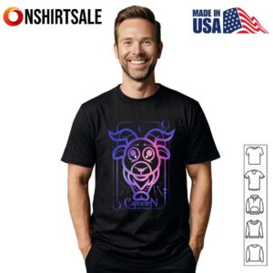 Capricorn Galaxy Sign T Shirt 1