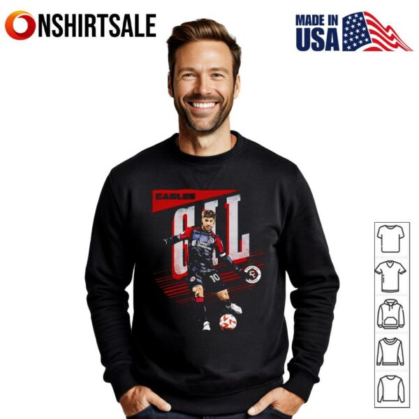 Carles Gil New England Revolution Highlighter T-Shirt