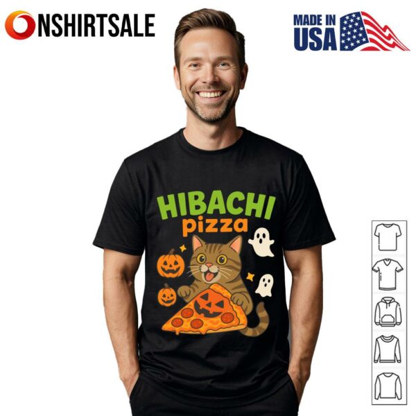 Cat Hibachi Pizza T-Shirt
