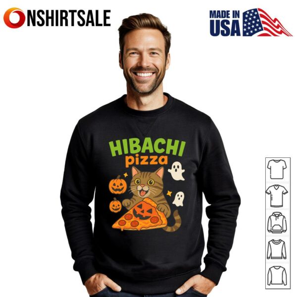Cat Hibachi Pizza T-Shirt