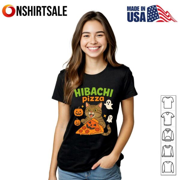 Cat Hibachi Pizza T-Shirt
