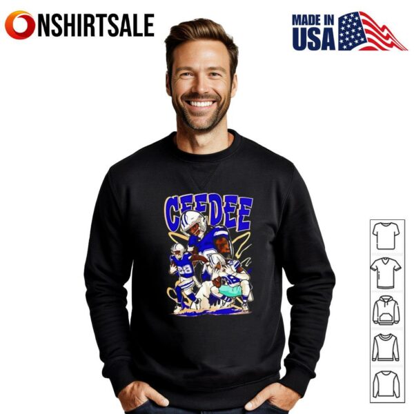 CeeDee Lamb Cartoon Style Dallas Football T-Shirt