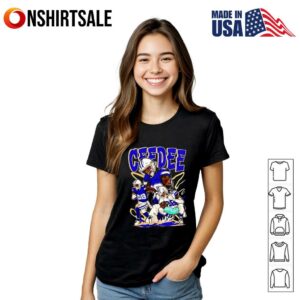 CeeDee Lamb Cartoon Style Dallas Football T Shirt 3