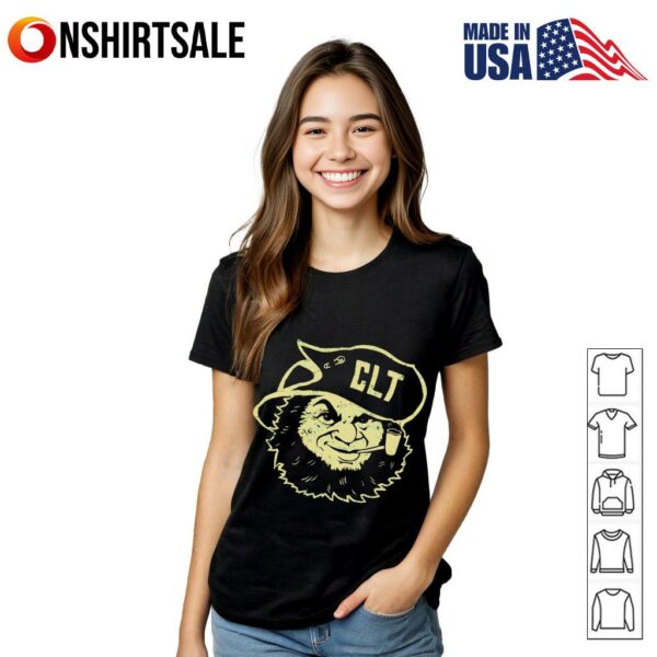 Charlotte 49ers Golden Big Norm Head T-Shirt