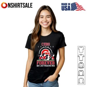 Chicago Cubs forever not just when we win Peanuts T Shirt 2