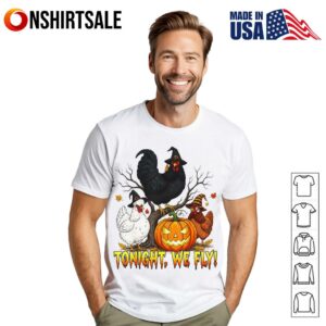Chicken Tonight We Fly Halloween T-Shirt