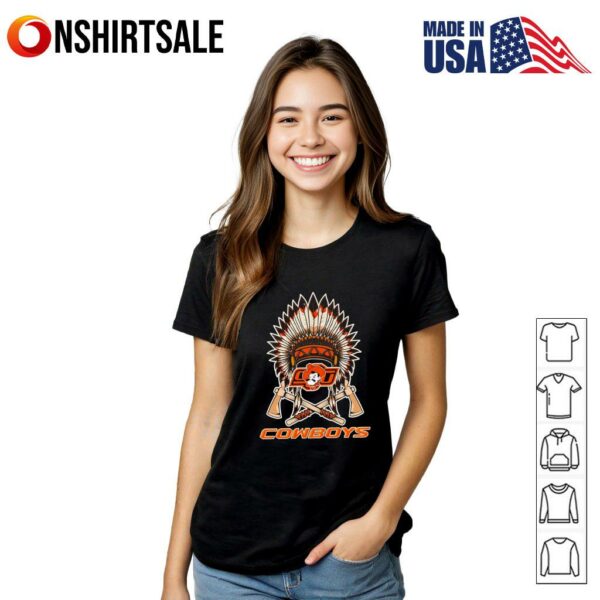 Chief headdress Oklahoma State Cowboys T-Shirt