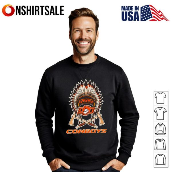 Chief headdress Oklahoma State Cowboys T-Shirt