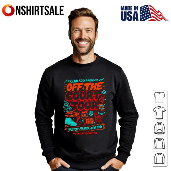 Club 520 off the court tour T-shirt