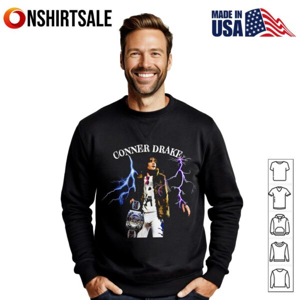 Conner Drake Independent Pro Wrestler Lighting Strike T-Shirt
