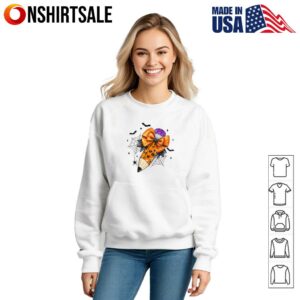 Cute Halloween Pencil with Bow and Bats Teacher Student Spooky T Shirt 3