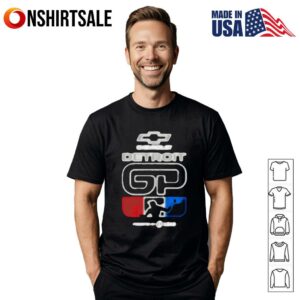 Detroit grand prix neon logo T Shirt 1