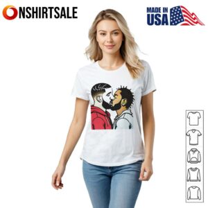 Drake and Kendrick kissing meme T Shirt 2