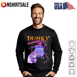 Dunky the hippocorn retro T Shirt 3