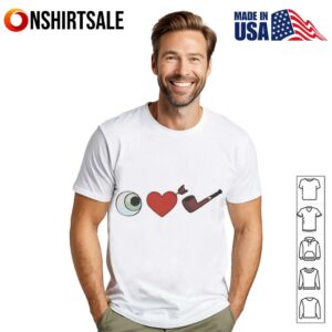 Eye Heart Pipe Bizarro T-Shirt