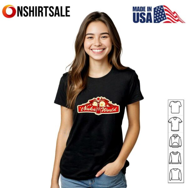 Fallout nukaworld logo graphic T-Shirt