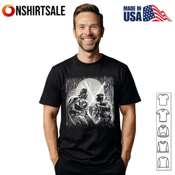 Father and Son Under the Rain T-Shirt