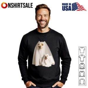 Ghost Dog Meme Funny Halloween Men Women Kids T Shirt 2