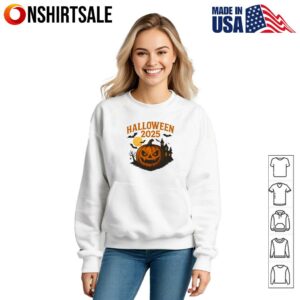 Halloween 2025 Pumpkin Bat T Shirt 3