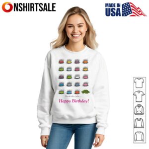 Happy Birthday Break the Cycle Colorful Cakes T Shirt 3