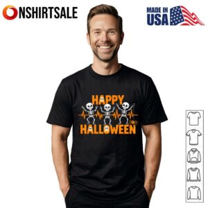 Happy Halloween Skeleton Party For Spooky Season Fun T-Shirt