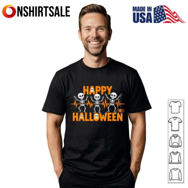 Happy Halloween Skeleton Party For Spooky Season Fun T-Shirt