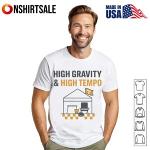 High gravity and high tempo Tennessee Tailgate T-shirt