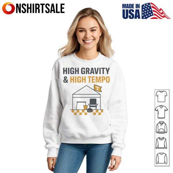 High gravity and high tempo Tennessee Tailgate T-shirt