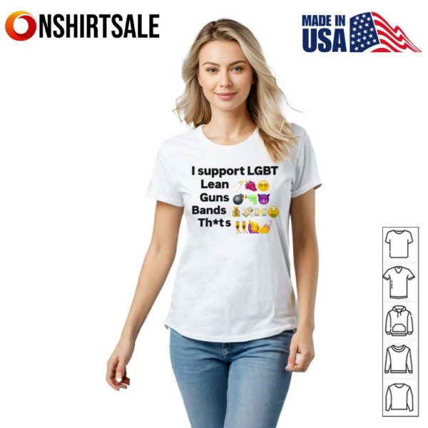 I Support Lgbt Lean Guns Bands T-Shirt