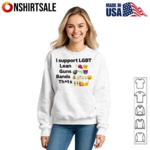 I Support Lgbt Lean Guns Bands T Shirt 3