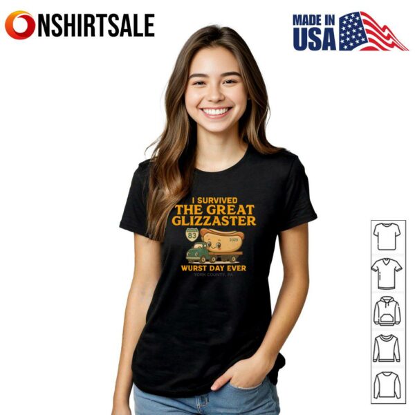 I Survived The Great Glizzaster 2025 T-Shirt, Wurst Day Ever York County T-Shirt