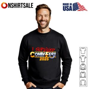I survived Coney fest 2025 logo T Shirt 3