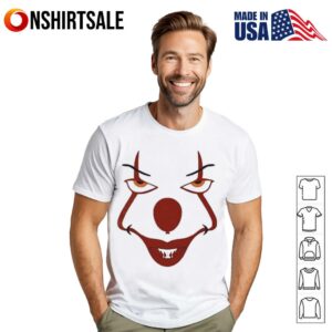 IT Pennywise Clown Horror Classic Movie Graphic retro T-Shirt
