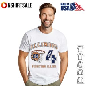 Illinois Fighting Illini Vintage 89 Final Four T Shirt 1