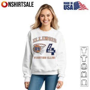 Illinois Fighting Illini Vintage 89 Final Four T Shirt 3