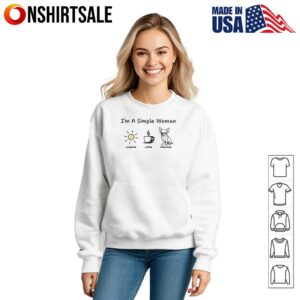 Im A Simple Woman Sunshine Coffee And Chihuahua T Shirt 3