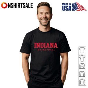 Indiana Hoosiers Logo Stack Basketball T-Shirt