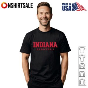 Indiana Hoosiers Logo Stack Basketball T-Shirt