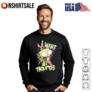 Invader Zim I Want Taquitos meme T Shirt 3